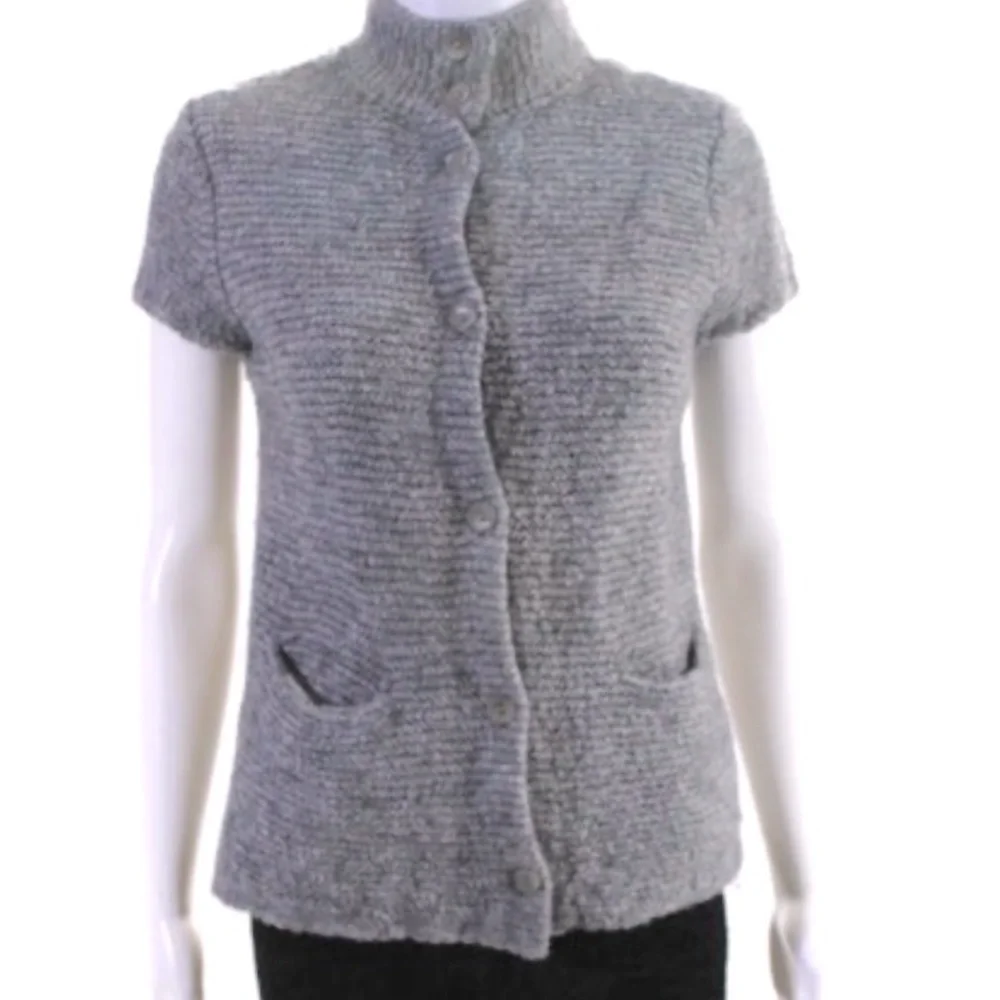 Eileen Fisher knitted short sleeve top. - Picture 4 of 4